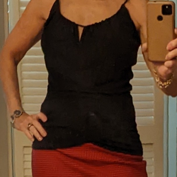 Black sexy jersey top